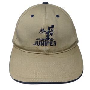 Juniper Strapback Baseball Cap Brown One Size Adjustable Embroidered Town Talk